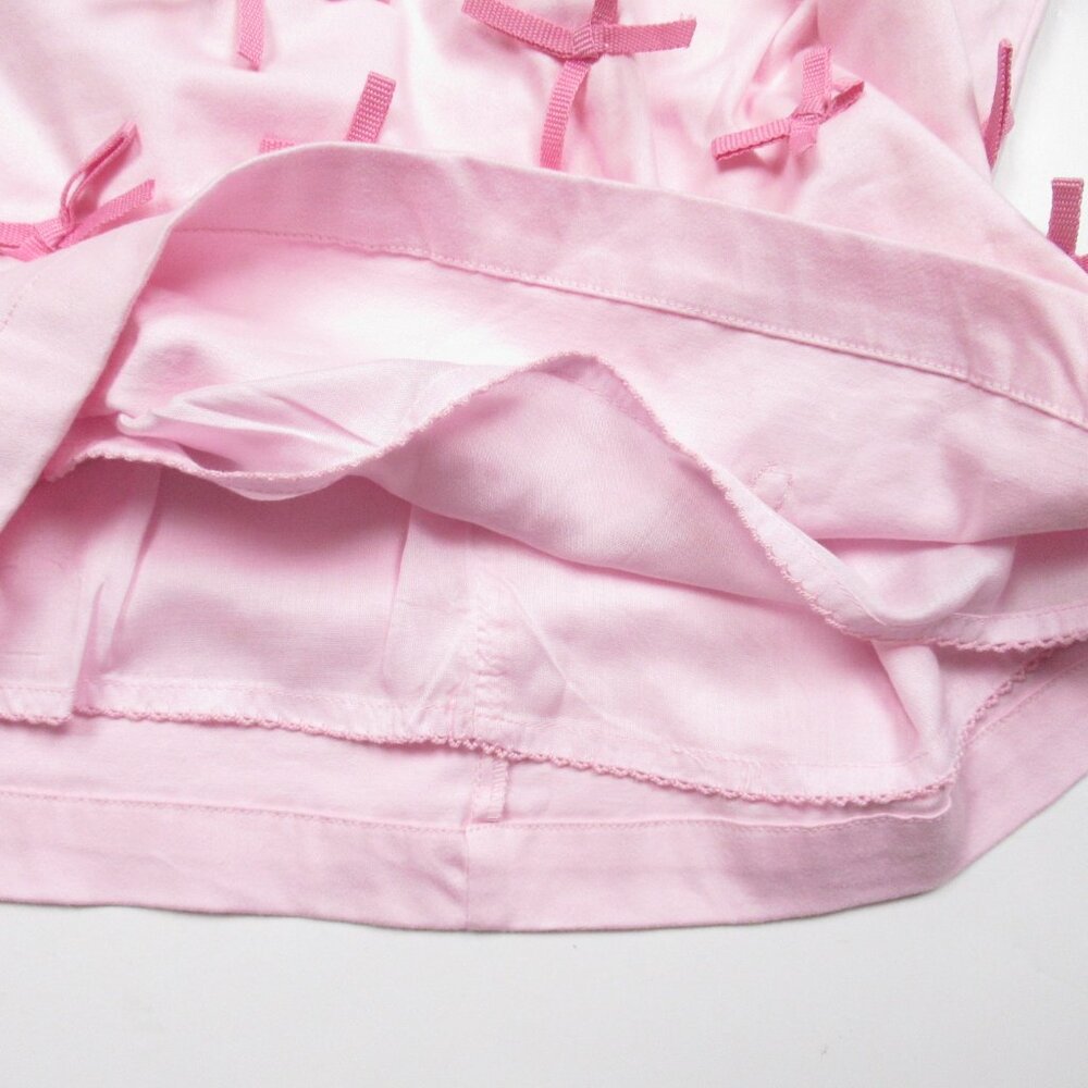 Anthropologie Maeve Brynne Clueless 3-D Pink Bow Spaghetti-Strap Mini Dress 4 - Picture 9 of 11